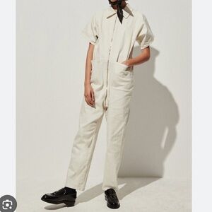 Classic Rachel Comey Barrie Jumpsuit. Dirty White. Chino Twill. NWT. Size 2.